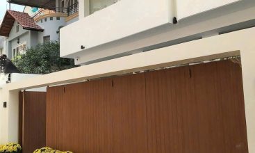 Facade of new build villa in Press Village Thao Dien District 2, fully high-end furnished, with elevator.