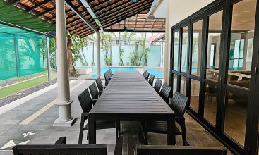 5-bedroom villa for rent on Nguyen U Di Street, Thao Dien with private pool and BBQ area