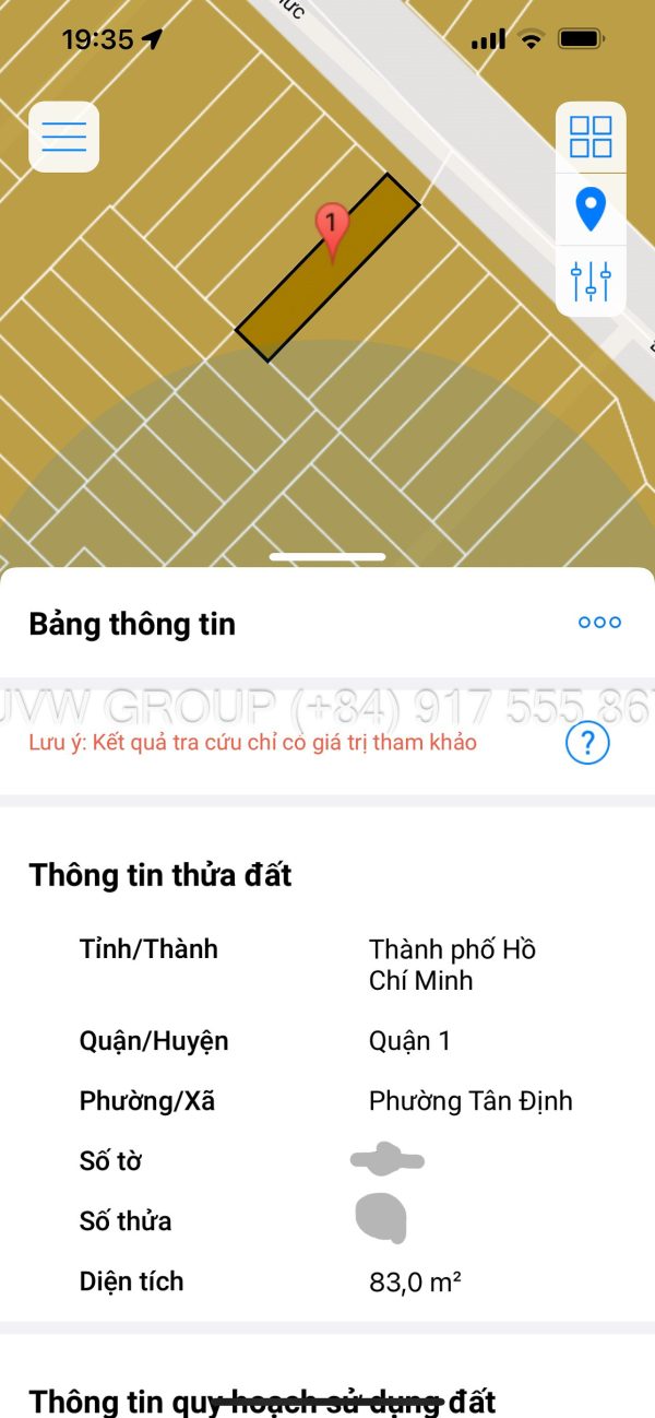 Frontage house for sale in Tan Dinh Ward District 1
