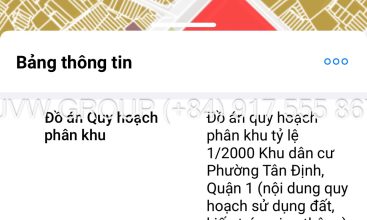 Frontage house for sale in Tan Dinh Ward District 1