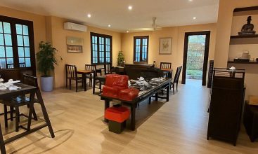 Garden villa with spacious front yard for lease on Xuan Thuy Street, Thao Dien, District 2.