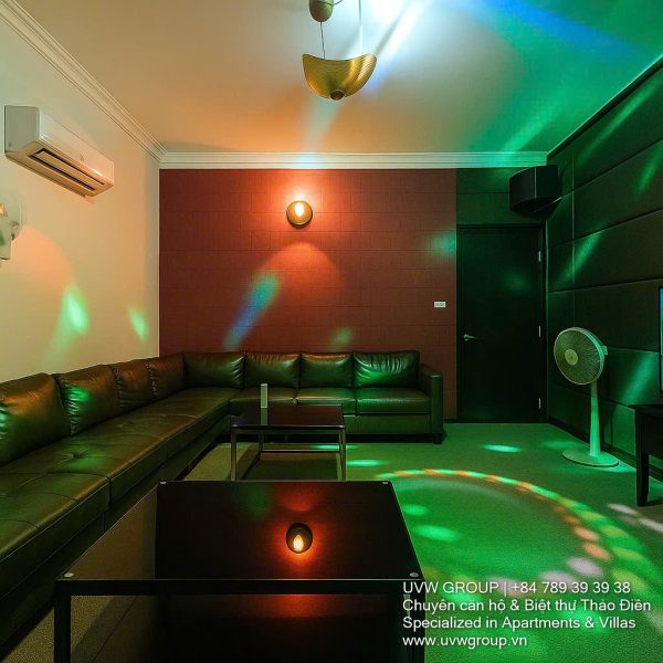Front view of a luxurious 7-bedroom villa with swimming pool for rent in Thao Dien, Ho Chi Minh City