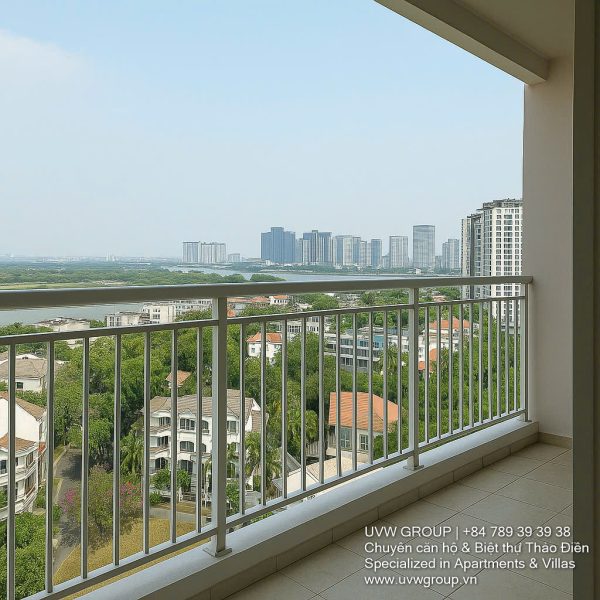 Corner unit with river view – 3-bedroom Xi Riverview Palace apartment for sale in Thao Dien