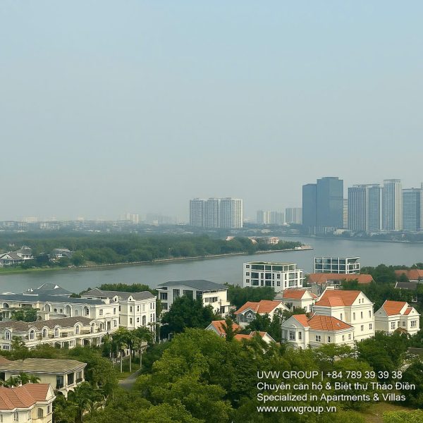 Corner unit with river view – 3-bedroom Xi Riverview Palace apartment for sale in Thao Dien