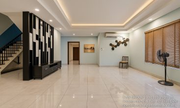 Image of a stunning luxury 4-bedroom villa for short-term rent in Ho Chi Minh City, showcasing its private indoor swimming pool and stylish, fully furnished resort-style interiors.