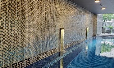 Modern luxury villa in Ho Chi Minh City with 5 bedrooms, indoor pool, and private karaoke room, perfect for short-term rental near RMIT.
