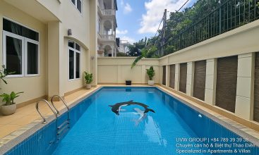 Modern luxury villa with swimming pool and garden for rent in Thao Dien, HCMC