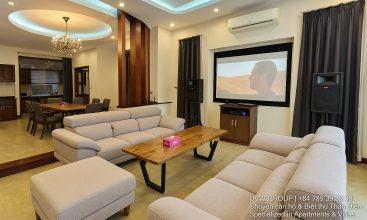 Modern luxury villa with swimming pool and garden for rent in Thao Dien, HCMC