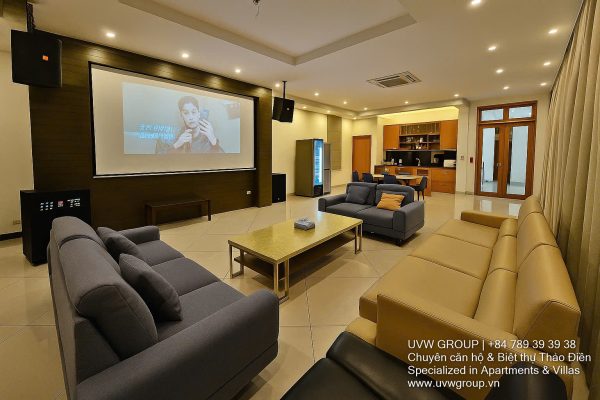 Stunning luxury villa with private pool and modern design for short-term rent in An Phu, HCMC.