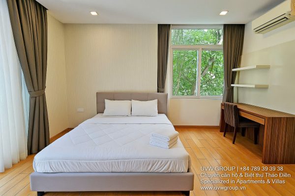 Stunning luxury villa with private pool and modern design for short-term rent in An Phu, HCMC.