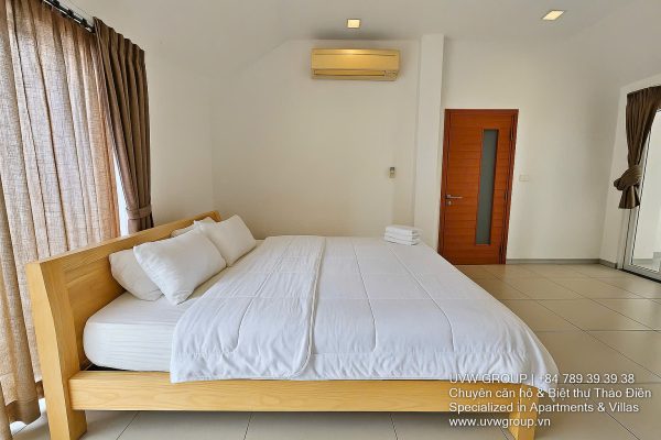 Stunning luxury villa with private pool and modern design for short-term rent in An Phu, HCMC.