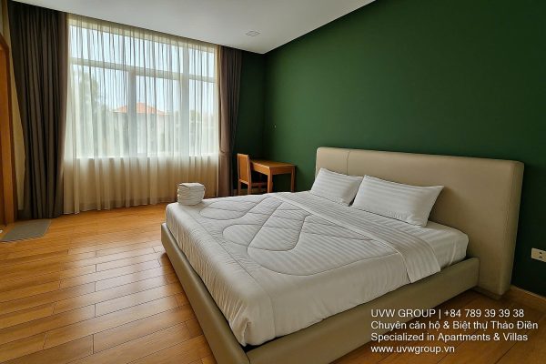 Stunning luxury villa with private pool and modern design for short-term rent in An Phu, HCMC.