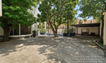 Stunning luxury villa with private pool and modern design for short-term rent in An Phu, HCMC.