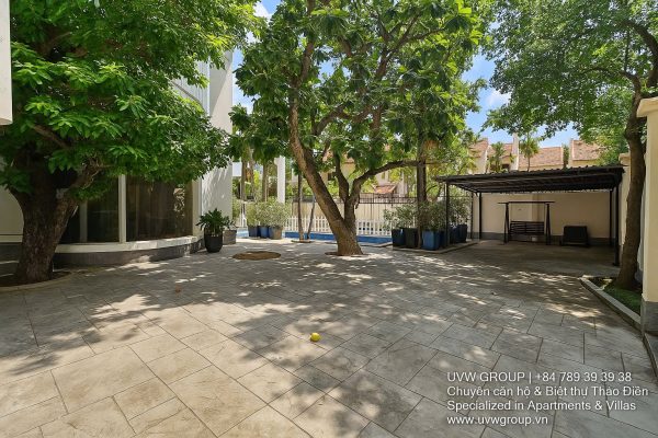 Stunning luxury villa with private pool and modern design for short-term rent in An Phu, HCMC.
