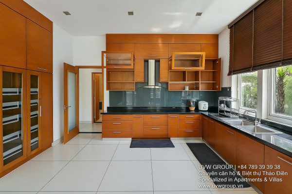 Stunning luxury villa with private pool and modern design for short-term rent in An Phu, HCMC.