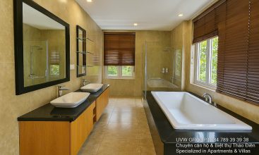 Stunning luxury villa with private pool and modern design for short-term rent in An Phu, HCMC.
