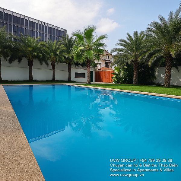 Spacious 6-bedroom villa with private pool and karaoke room for short-term rent in Thao Dien, Ho Chi Minh City