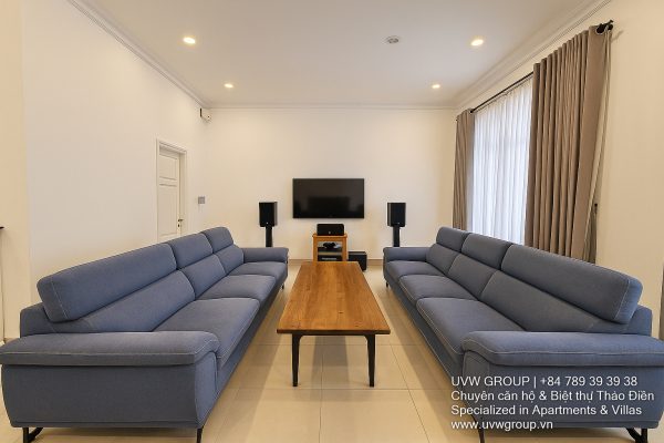Spacious 6-bedroom villa with private pool and karaoke room for short-term rent in Thao Dien, Ho Chi Minh City