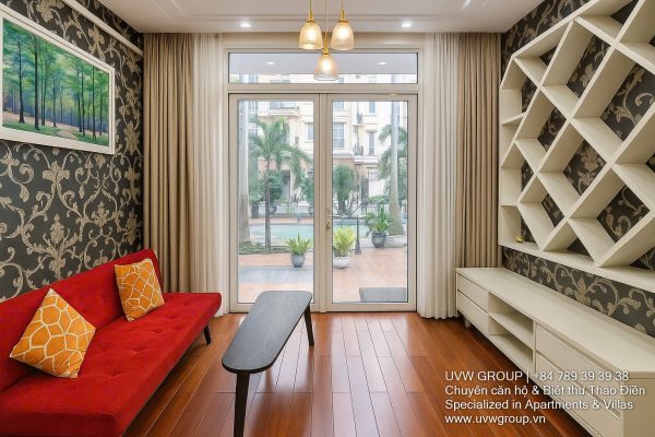 Modern luxury villa in An Phu ward with large swimming pool, karaoke room, 7 bedrooms, and 6 bathrooms
