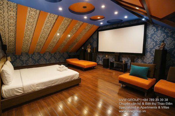 Modern luxury villa in An Phu ward with large swimming pool, karaoke room, 7 bedrooms, and 6 bathrooms