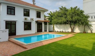 Luxury 5-bedroom villa with private swimming pool and large garden for rent in An Phu, District 2, HCMC.