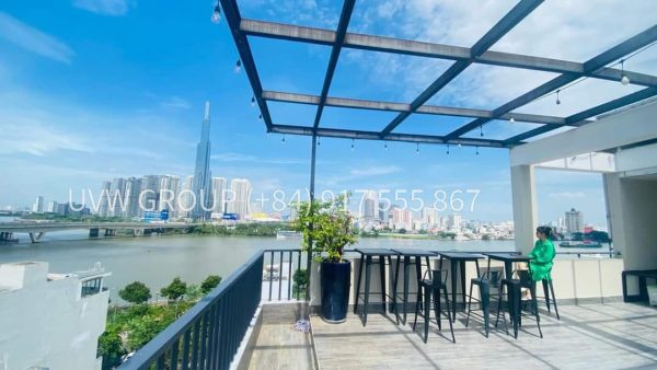 Luxury apartment for rent Riverview rooftop in thao dien, district 2