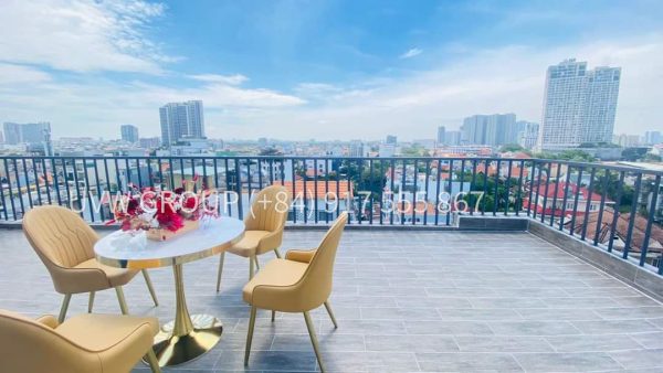 Luxury apartment for rent Riverview rooftop in thao dien, district 2