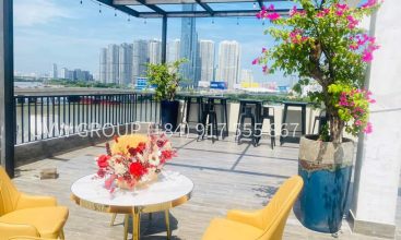 Luxury apartment for rent Riverview rooftop in thao dien, district 2
