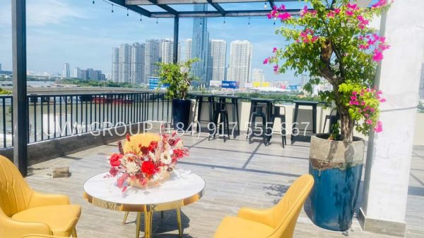 Luxury apartment for rent Riverview rooftop in thao dien, district 2