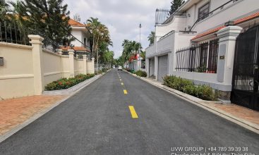 Modern 3-bedroom villa with garden in secure compound for rent, An Phu, District 2, HCMC