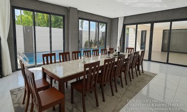 Modern villa for rent in Nha Be with private pool, 8 bedrooms, BBQ and limousine pickup