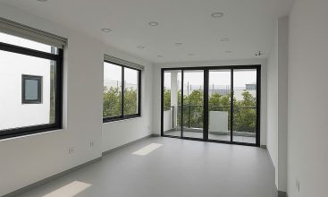 Modern 3-storey office building for rent in Thao Dien with 2 frontages, glass windows, and rooftop terrace