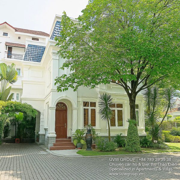 Spacious villa with a private garden and rooftop terrace in Thao Dien, District 2, Ho Chi Minh City.