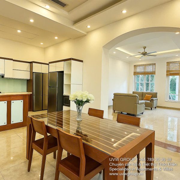 Spacious villa with a private garden and rooftop terrace in Thao Dien, District 2, Ho Chi Minh City.
