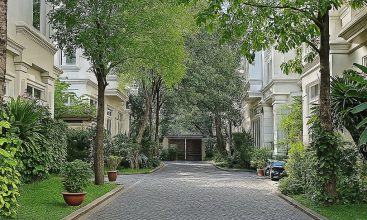 Spacious villa with a private garden and rooftop terrace in Thao Dien, District 2, Ho Chi Minh City.