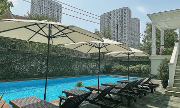 Spacious villa with a private garden and rooftop terrace in Thao Dien, District 2, Ho Chi Minh City.