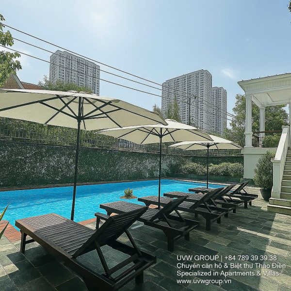 Spacious villa with a private garden and rooftop terrace in Thao Dien, District 2, Ho Chi Minh City.