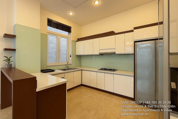 Spacious villa with a private garden and rooftop terrace in Thao Dien, District 2, Ho Chi Minh City.