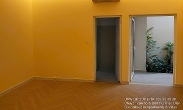 Exterior of premium furnished villa with private swimming pool in Thao Dien, District 2, available for flexible residential or commercial lease.