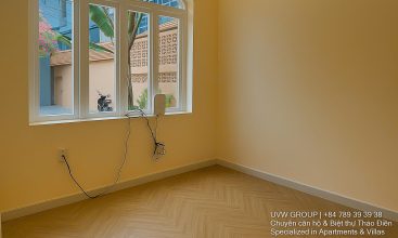 Exterior of premium furnished villa with private swimming pool in Thao Dien, District 2, available for flexible residential or commercial lease.