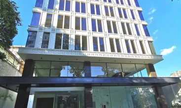 Exterior view of modern office building for rent on Pasteur Street, District 3, HCMC