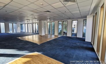 Exterior view of modern office building for rent on Pasteur Street, District 3, HCMC