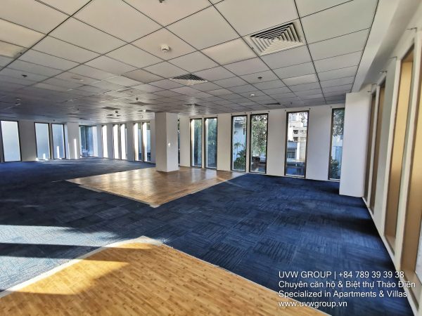 Exterior view of modern office building for rent on Pasteur Street, District 3, HCMC