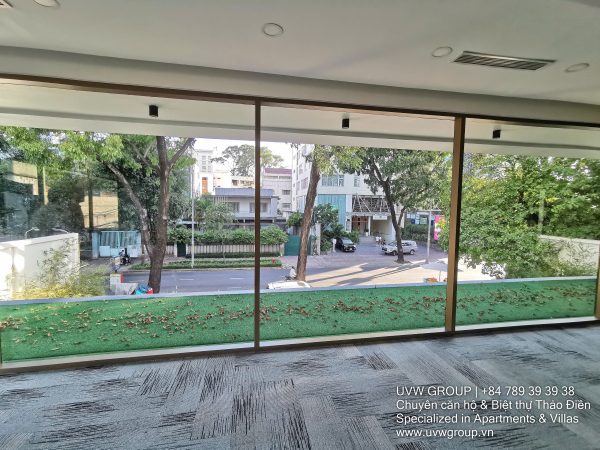 Exterior view of modern office building for rent on Pasteur Street, District 3, HCMC