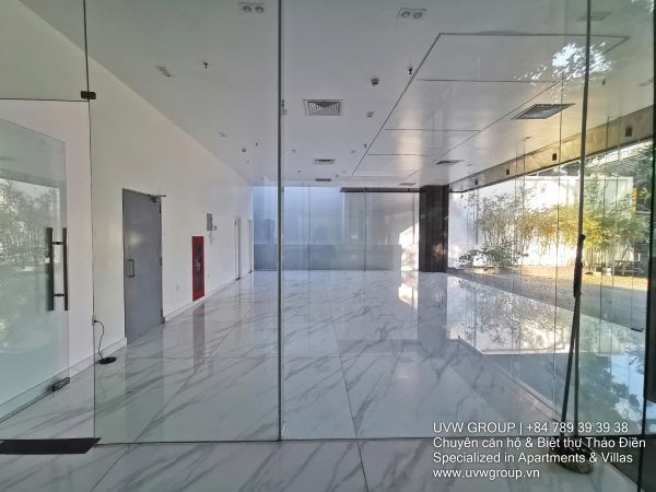 Exterior view of modern office building for rent on Pasteur Street, District 3, HCMC