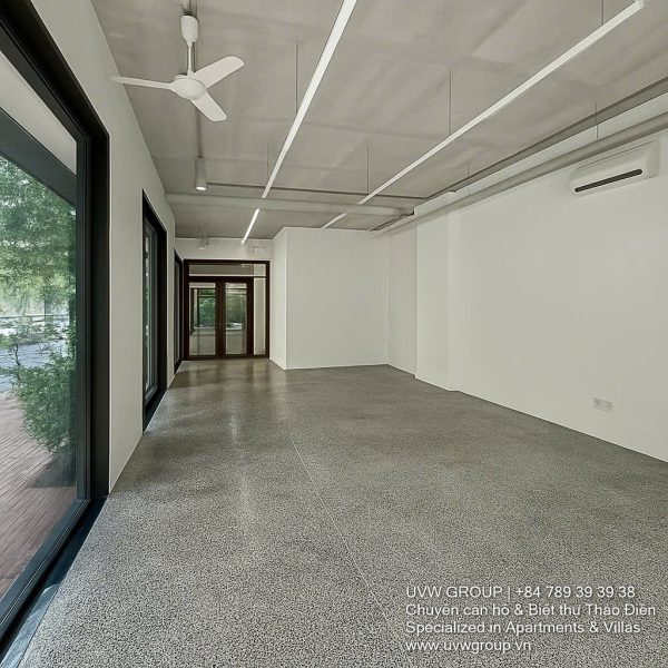 Building facade on Tran Luu Street, An Phu (Thu Duc City/D2) offering 1st & 2nd floor office space for rent.