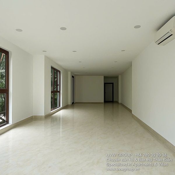Building facade on Tran Luu Street, An Phu (Thu Duc City/D2) offering 1st & 2nd floor office space for rent.