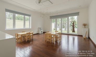 Luxury Thao Dien villa for rent featuring a private swimming pool, large garden, and prime frontage.