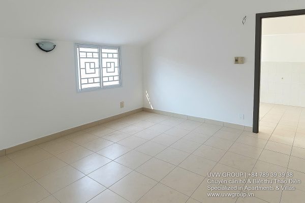 Exterior of 4-bedroom house (G+1+Rooftop structure) for rent on Street 7, An Phu, HCMC.