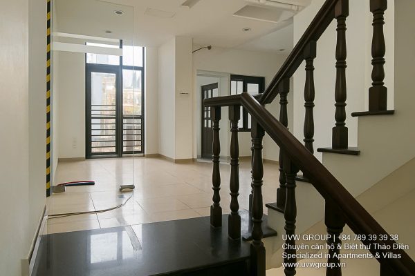 Premium 5-bedroom house with basement and rooftop for rent on Nguyen Qui Canh St, An Phu, HCMC.
